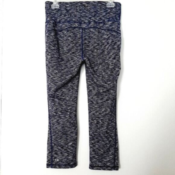 GAP \ Fit Athletic Crop Leggings Marled Patern Regular Blue Sz M - Picture 6 of 10